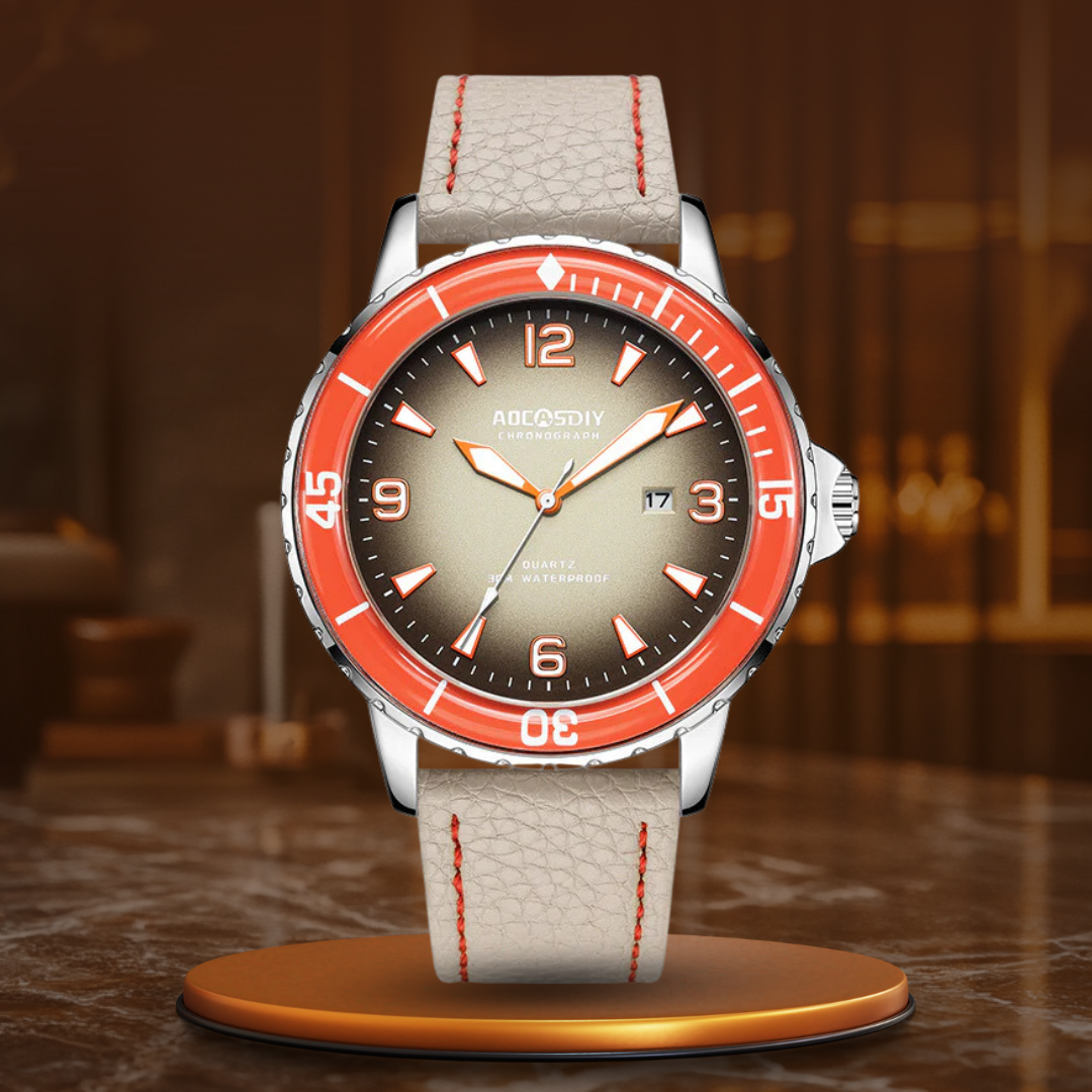 Axel | Leather Strap Casual Watch