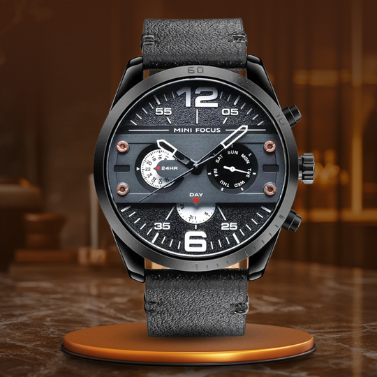 Evan | Luxury Leather Band Quartz Chronograph Sports Watch
