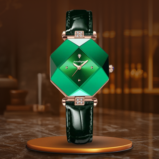 Leo | Luxury Green Diamond Quartz Watch