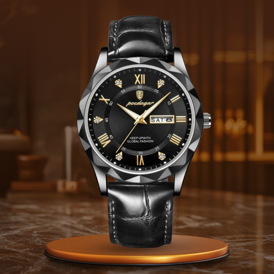John | Luxury Leather Band Quartz Watch