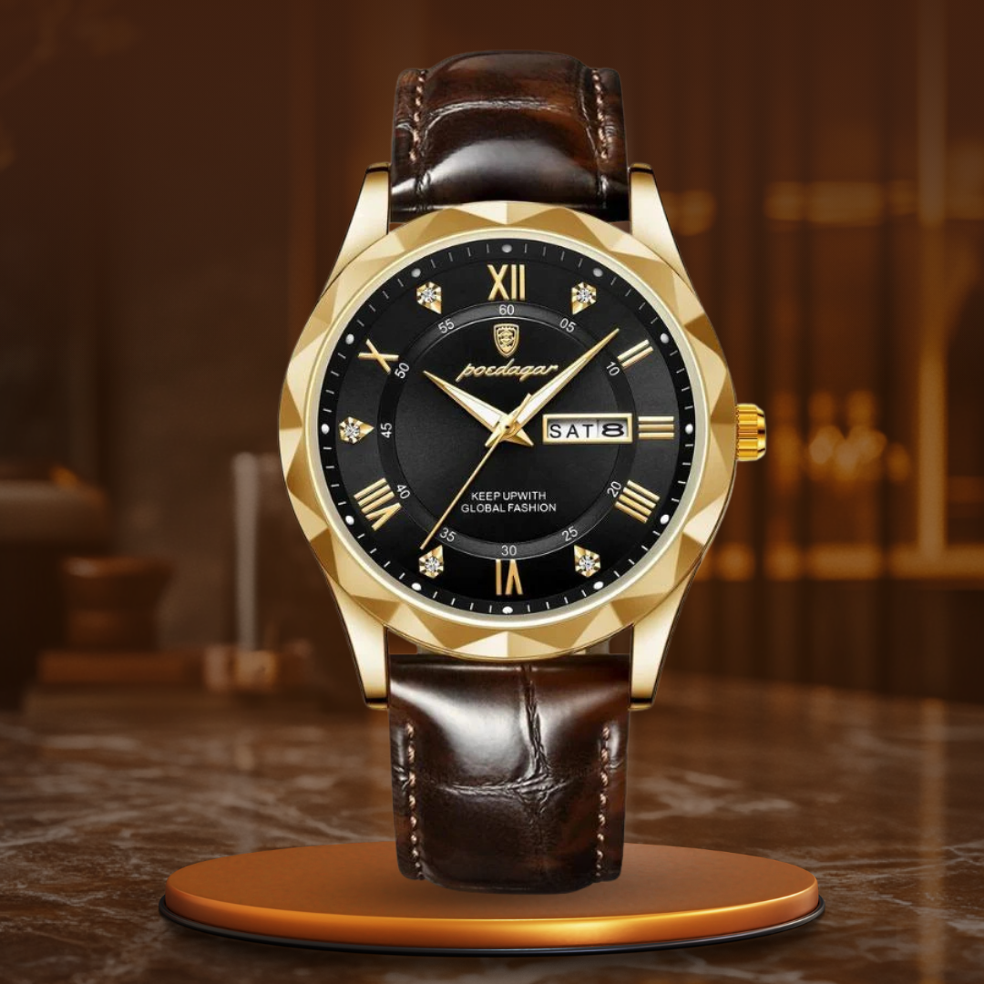 John | Luxury Leather Band Quartz Watch
