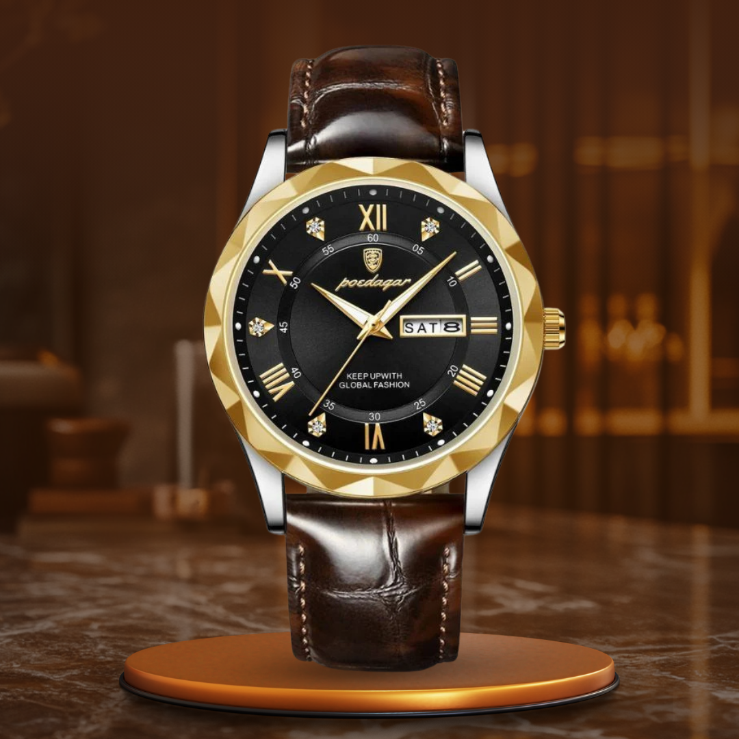 John | Luxury Leather Band Quartz Watch