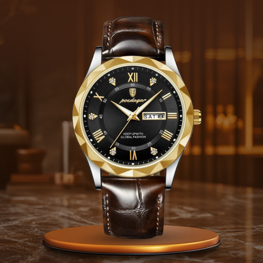 John | Luxury Leather Band Quartz Watch