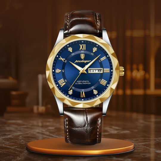 John | Luxury Leather Band Quartz Watch