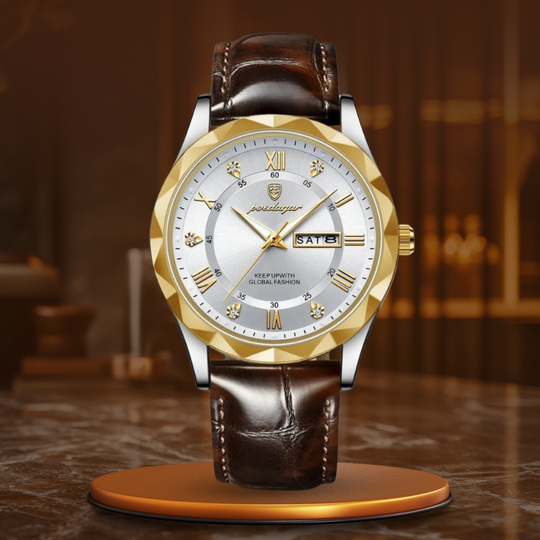 John | Luxury Leather Band Quartz Watch