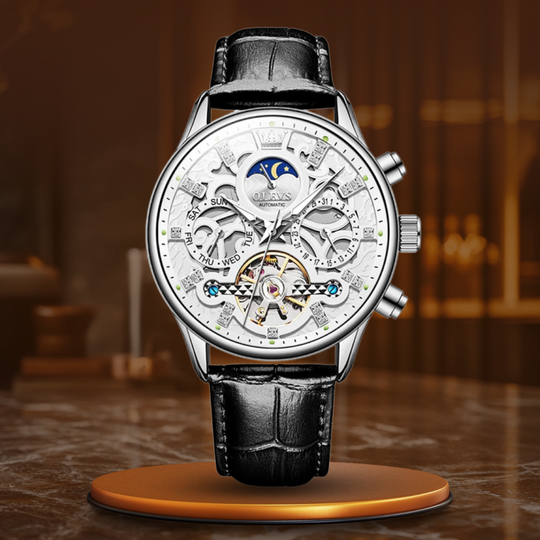 Gabriel | Mechanical Automatic Watch with Leather Band