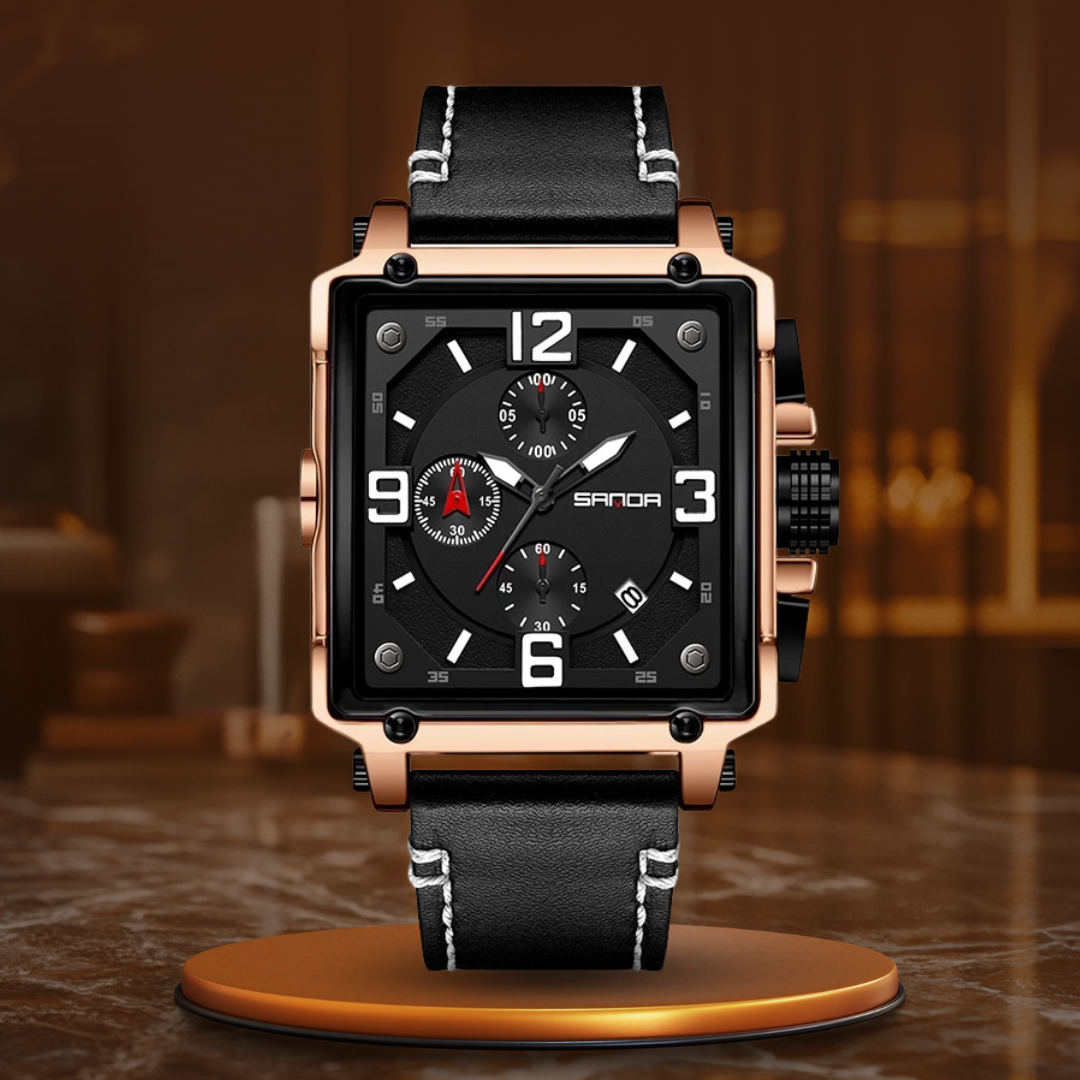 Harrison | Men’s Leather Quartz Tactical Watch
