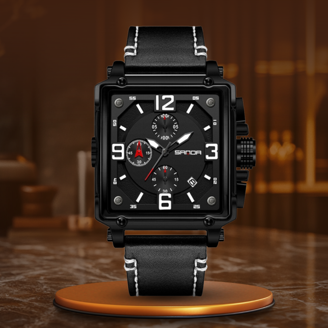 Harrison | Men’s Leather Quartz Tactical Watch