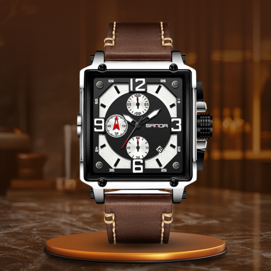 Harrison | Men’s Leather Quartz Tactical Watch