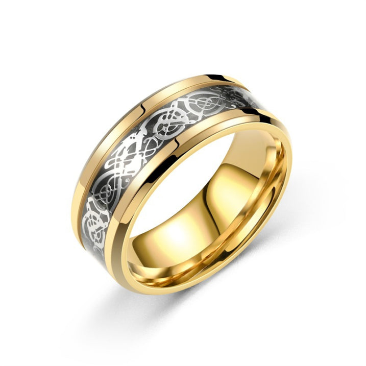 Goldener Unendlichkeitsring Vintage