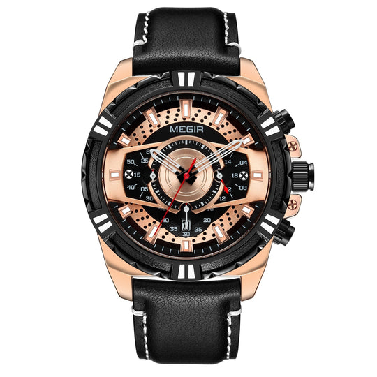 Dean | Luxury Quartz Chronograph Military Sport Leather Watch