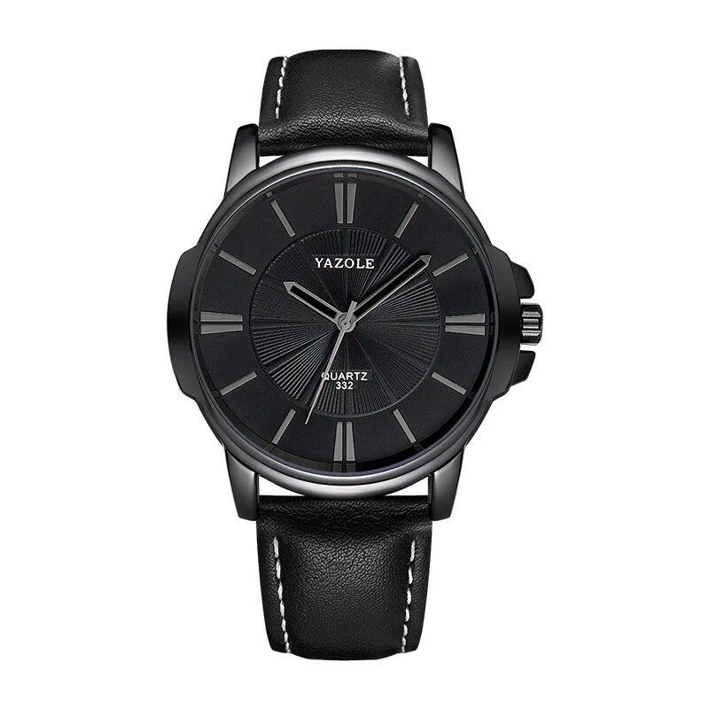 Mason | Luxury Blue Glass Leather Watch