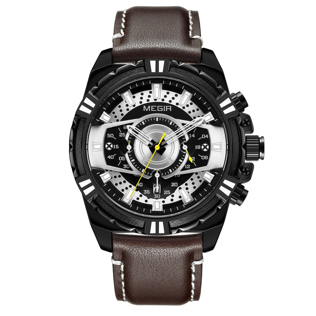 Dean | Luxury Quartz Chronograph Military Sport Leather Watch