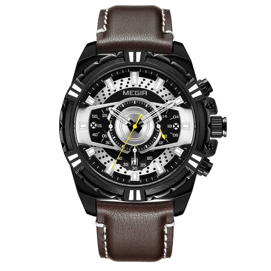 Dean | Luxury Quartz Chronograph Military Sport Leather Watch