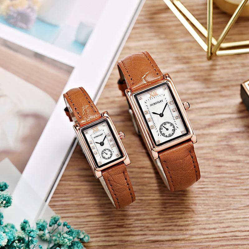 Bryson | Exquisite Leather Strap Couple Watch