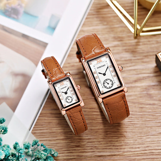 Bryson | Exquisite Leather Strap Couple Watch