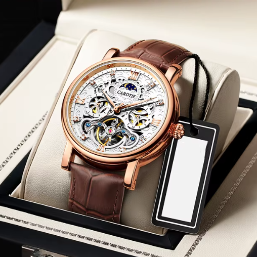 Robert | Business Leather Band Mechanical Automatic Watch