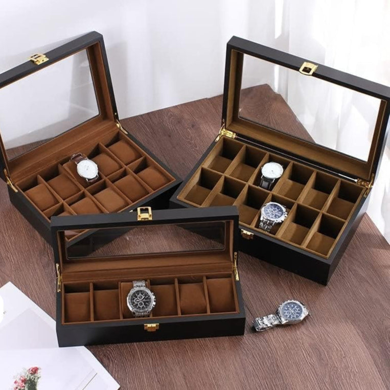 Steven | Handmade Luxury Wooden Display Case Organizer