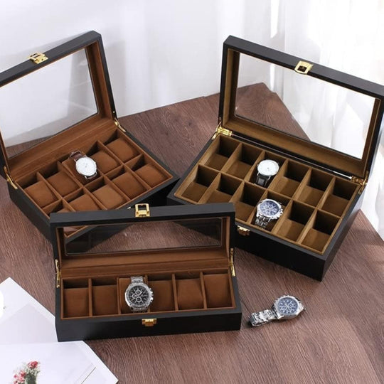 Steven | Handmade Luxury Wooden Display Case Organizer