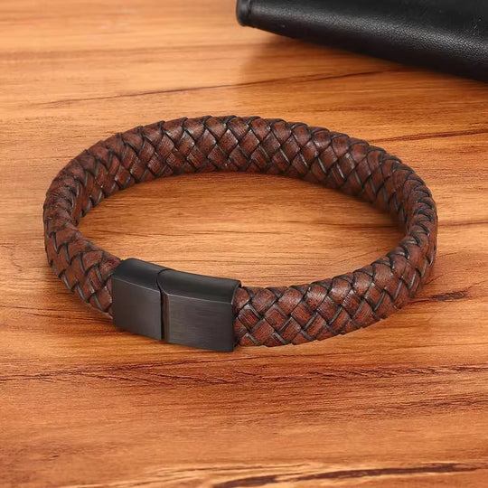 Lukas | Leather Stainless Clasp Classic Bracelet