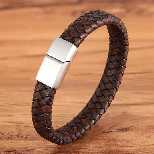 Lukas | Leather Stainless Clasp Classic Bracelet