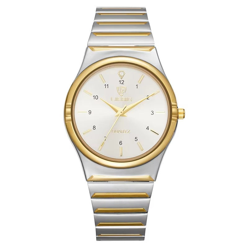 Malachi | Classy Silver Toned Couple Wristwatch
