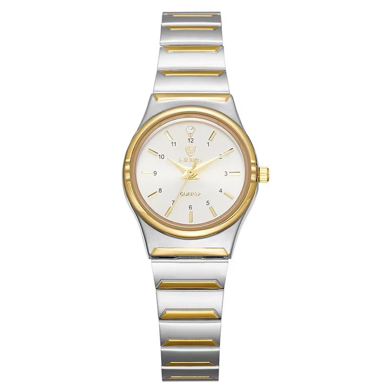 Malachi | Classy Silver Toned Couple Wristwatch